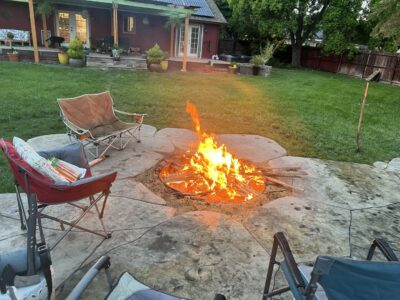 Add a fire pit to your pool